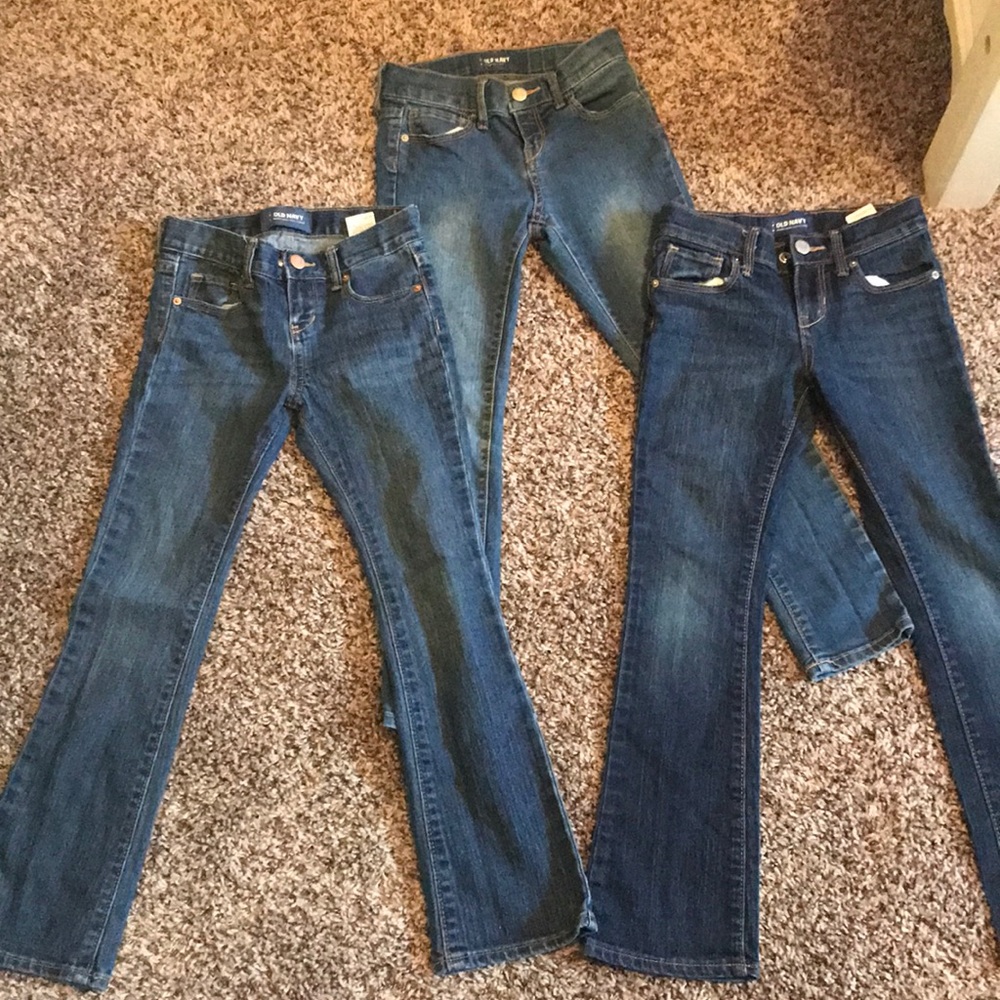 Lot of girls old navy jeans